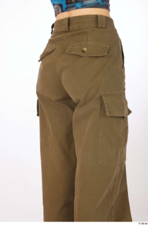 Sutton brown cargo wide leg pants casual dressed thigh 0006.jpg